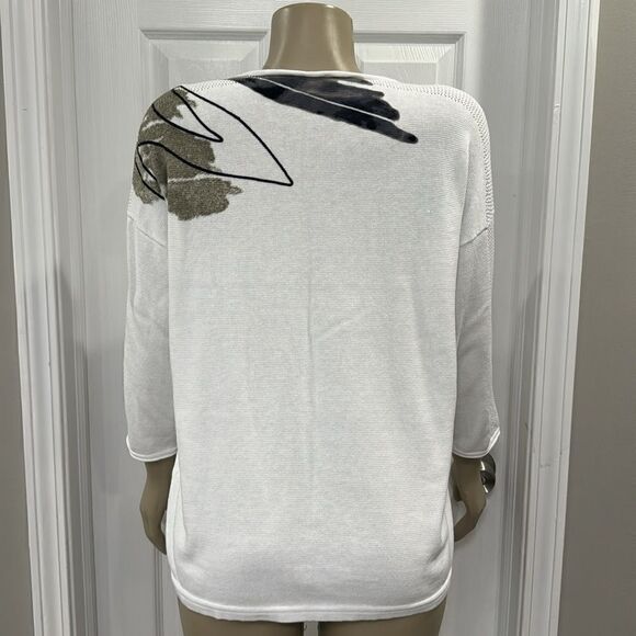 RABE FLORAL PATTERN SWEATER. - Picture 6 of 8